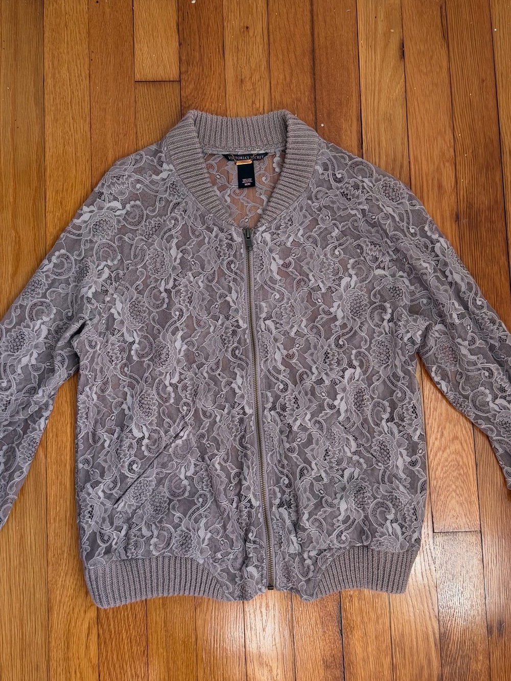 Lace Bomber Jacket - lavender purple - Victoria secrets medium